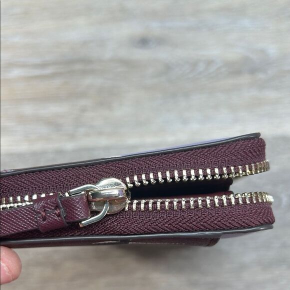 4878-4 Kate Spade Lavender and Maroon Floral Wallet - Picture 12 of 12